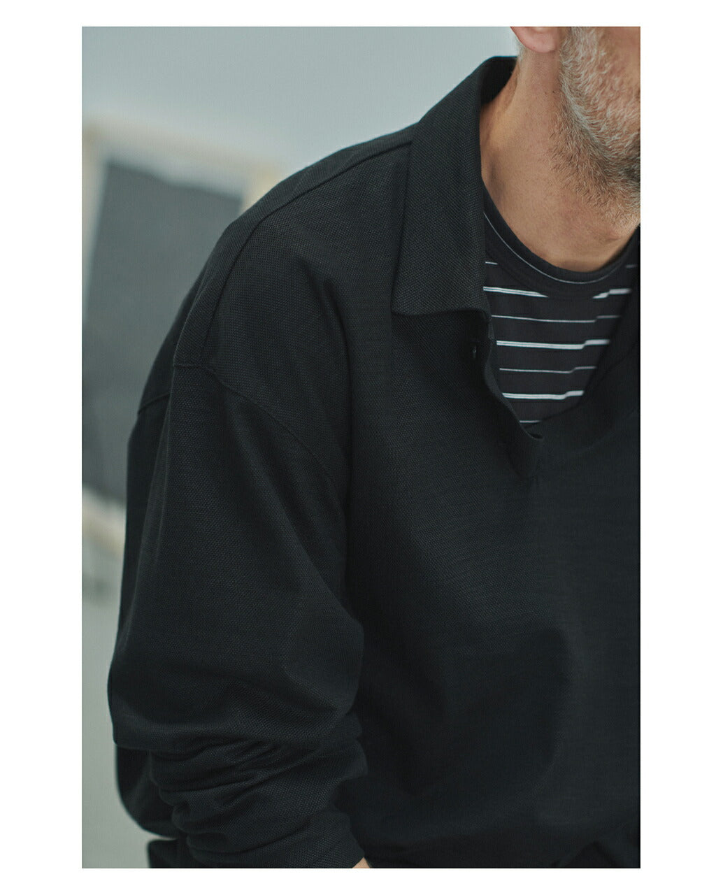 STILL BY HAND Long Sleeve Polo