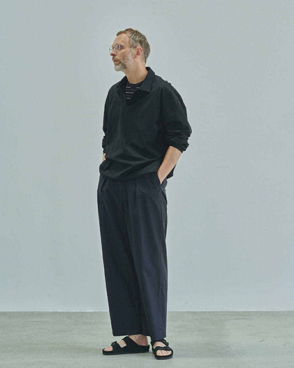 STILL BY HAND Long Sleeve Polo