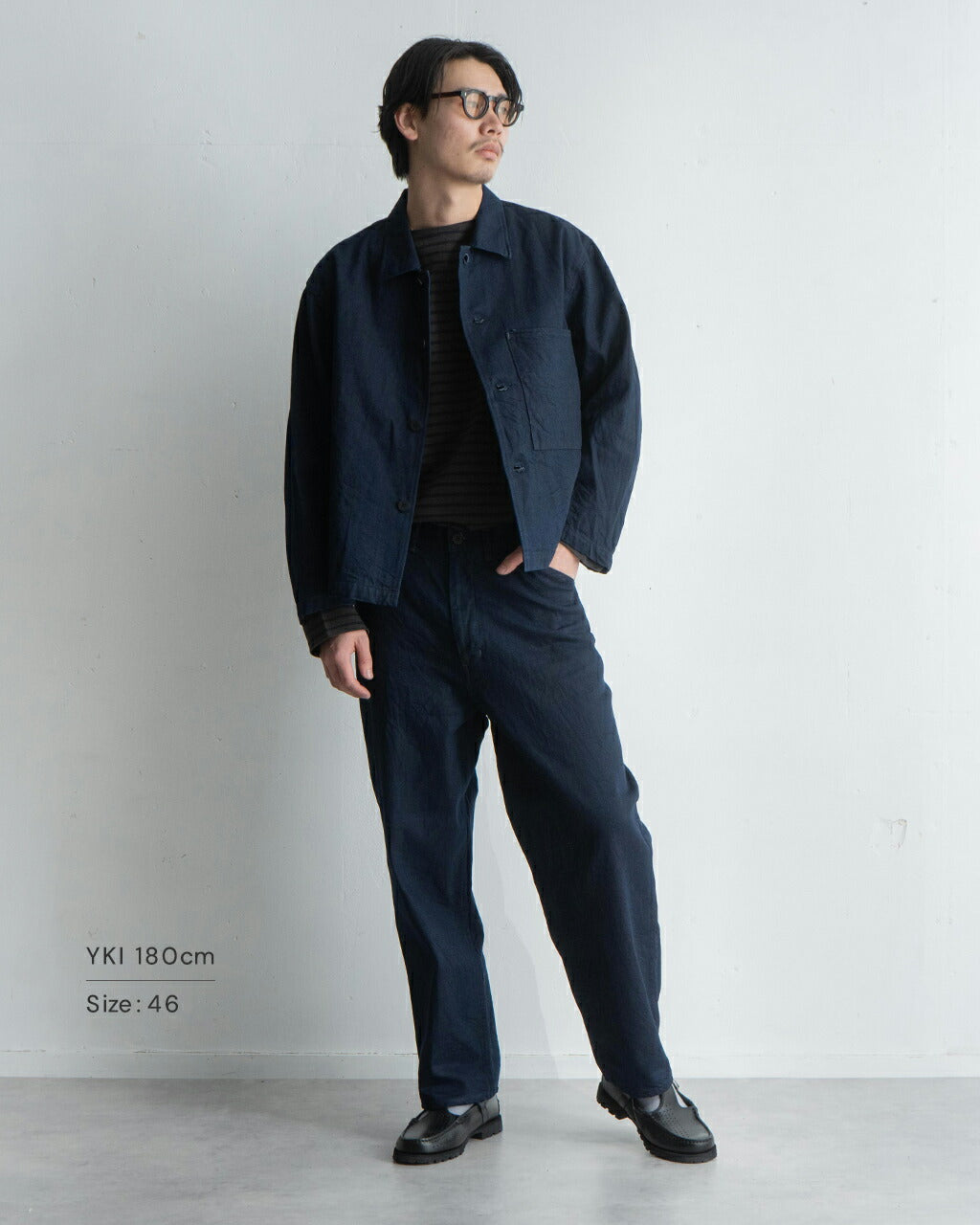 STILL BY HAND Denim Blouson