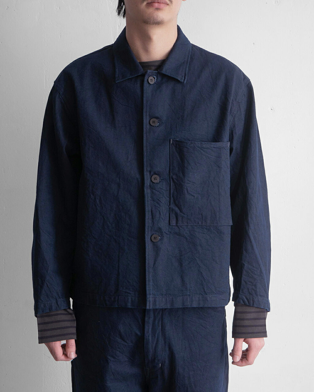 STILL BY HAND Denim Blouson
