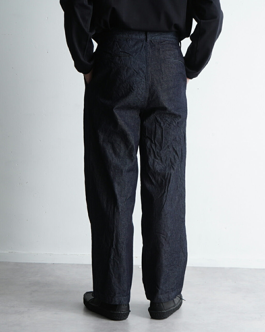 STILL BY HAND 10oz Denim 2 Tuck Pants