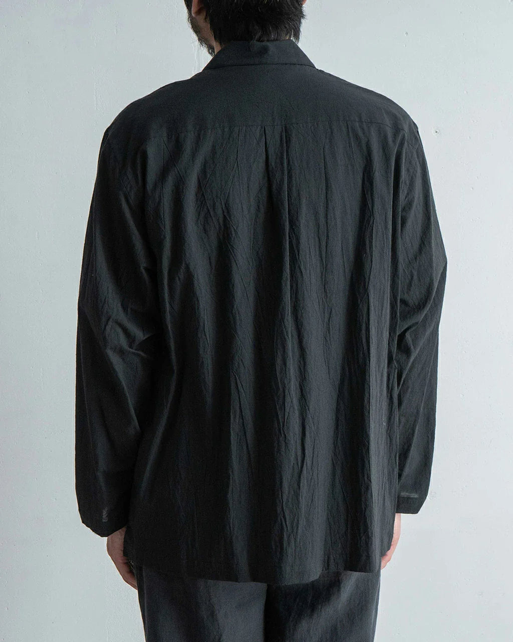 STILL BY HAND Open Collar Shirt Long Sleeve Shirt