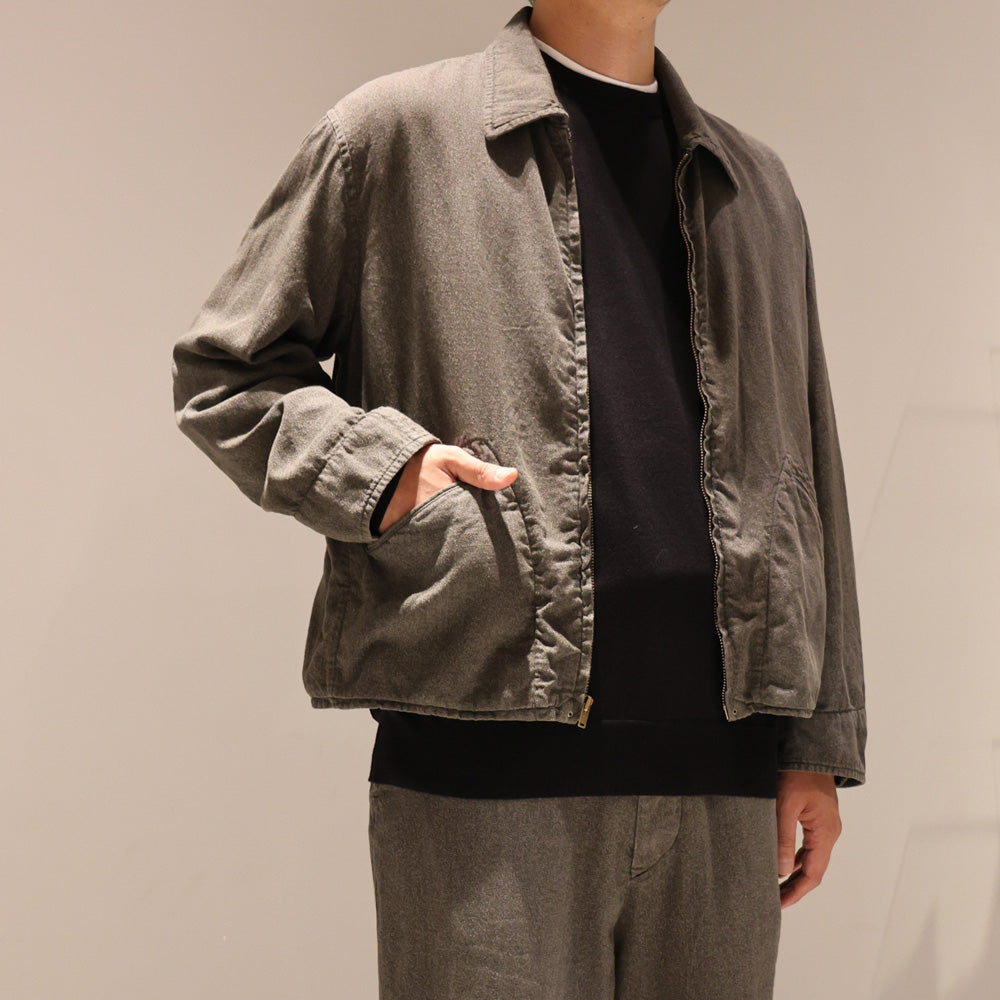 A.PRESSE Vintage Black Chambray Sports Jacket