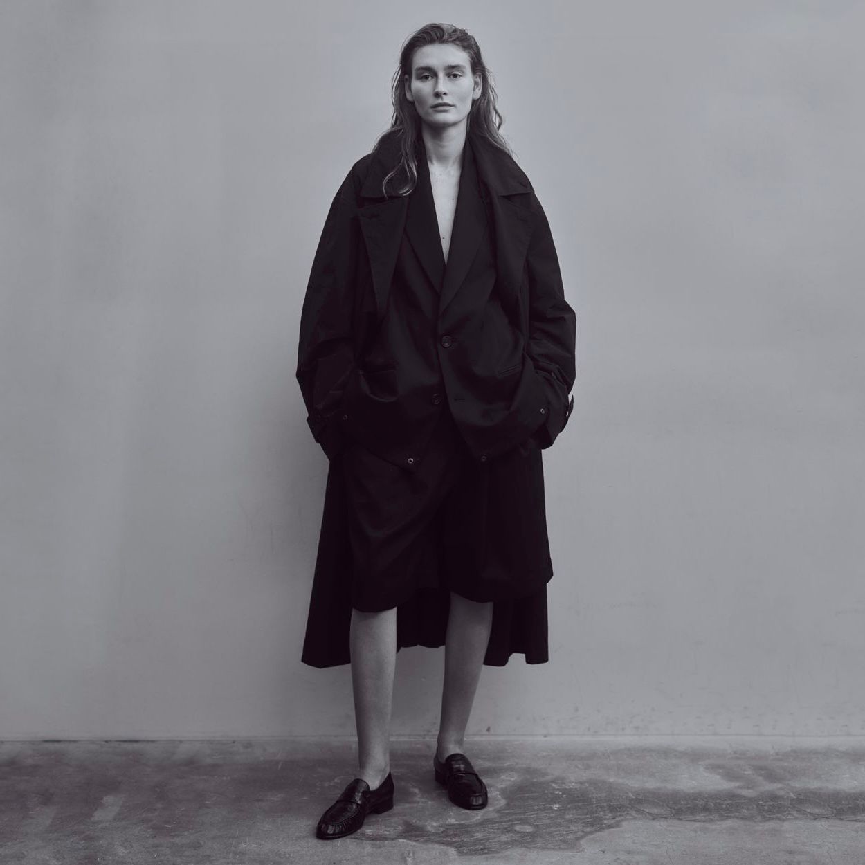 ssstein WIDE EASY SHORT TROUSERS