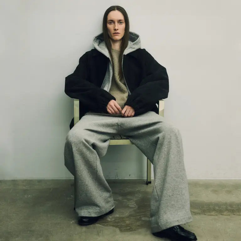 ssstein MELTON OVERSIZED ZIP JACKET